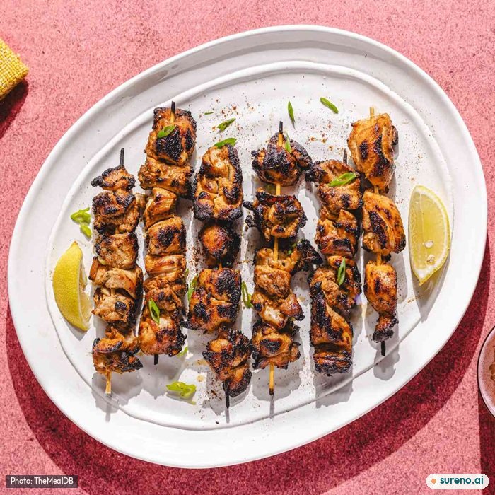 Smoky chicken skewers