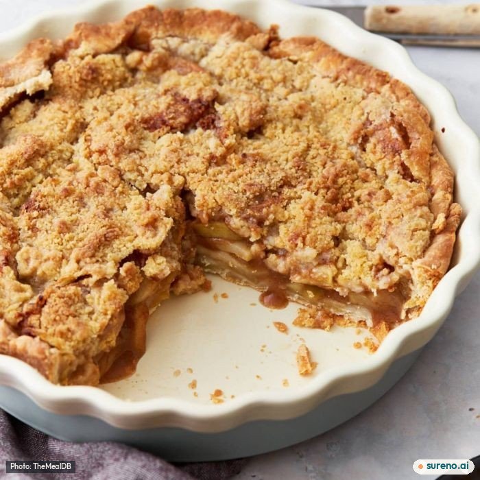 Dutch Apple Pie, the finished dish