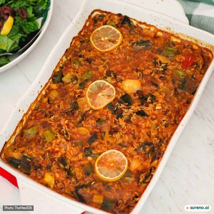 Tavë me Presh ska Mish Meatless Leek Bake