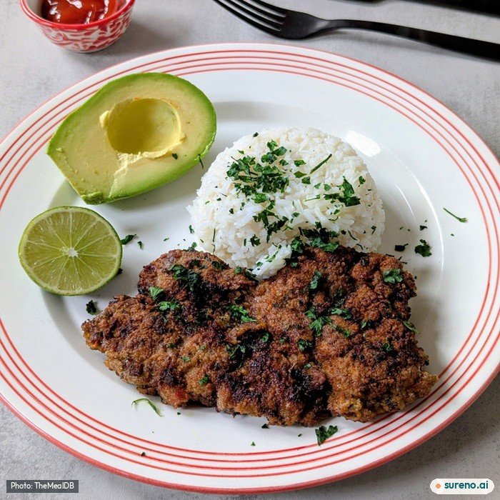 Breaded Steak Recipe (Lomo de Res Apanado), the finished dish