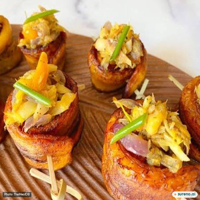 Plantain rolls, the finished dish