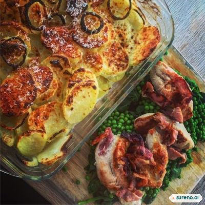 Potato Gratin with Chicken