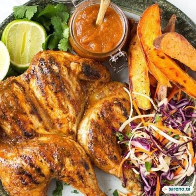 Piri-piri chicken and slaw