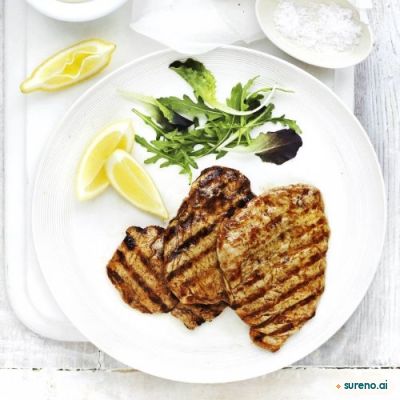 Portuguese barbecued pork (Febras assadas)