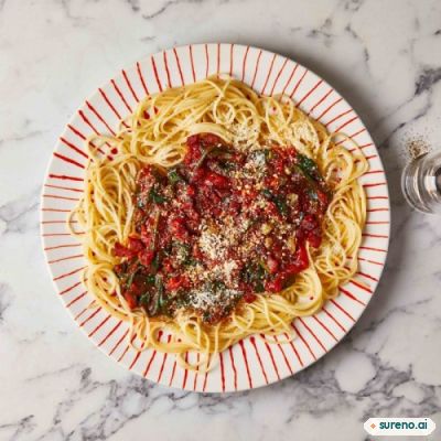 Spaghetti with Spanish flavours