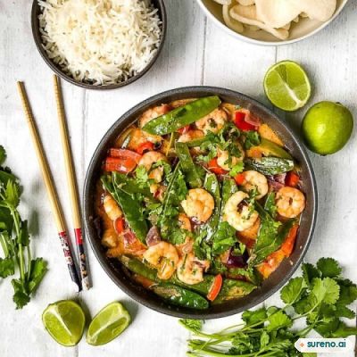 Thai prawn curry