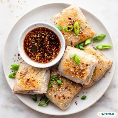 Rice paper dumplings