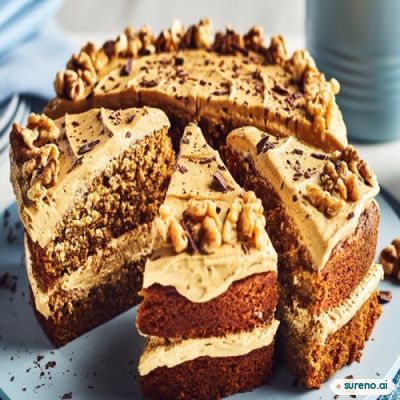 Polish chocolate & walnut cake