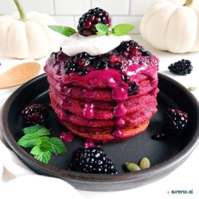 Beetroot pancakes