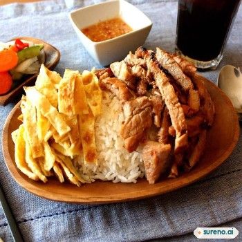 Bai Sach Chrouk – Grilled Pork with Rice
