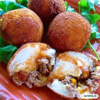Colombian Style Stuffed Potatoes
